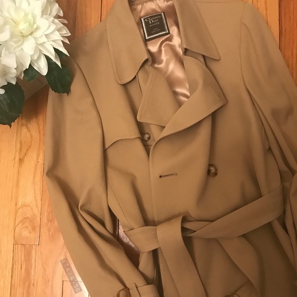 Christian Dior Other - CHRISTIAN DIOR: Vintage Wool Belted Trench Coat!